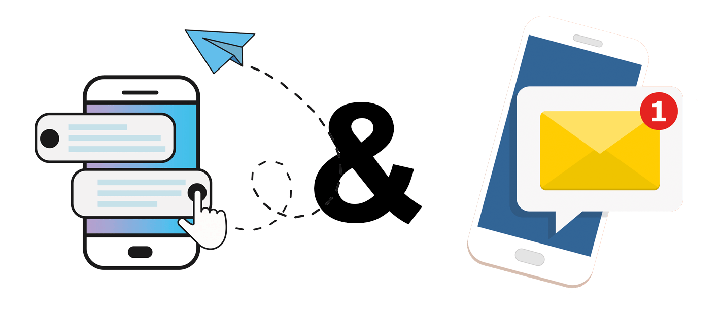 Combining email with push notifications